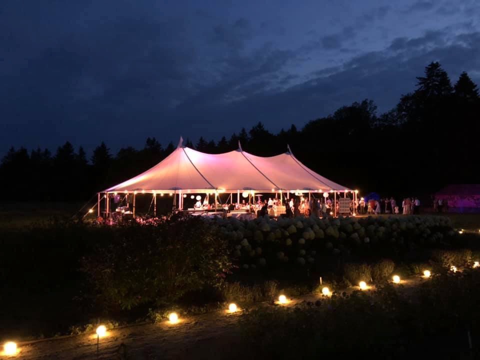 Tentenwerk Sailcloth Wit 14x25m Avond