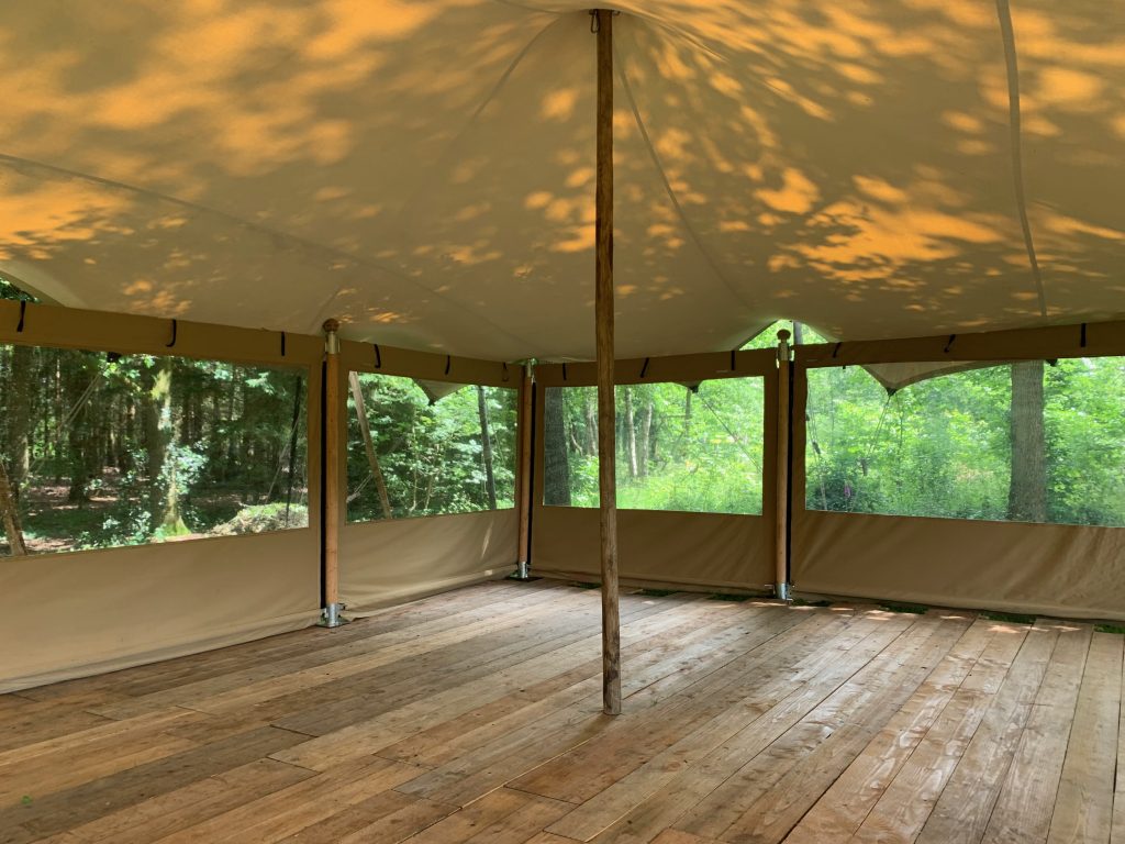 tentenwerk stretchtent zijwanden