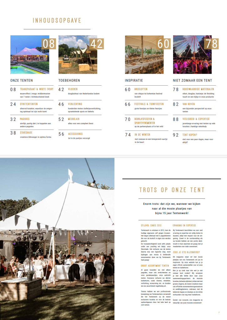tentenwerk magazine inhoud